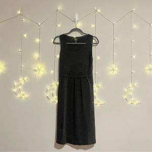 Eileen Fisher Merino Wool Dark Grey Sweater Sleeveless Dress